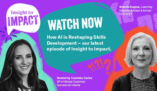 Colorful graphic with the hosts of the Insight to Impact video series
